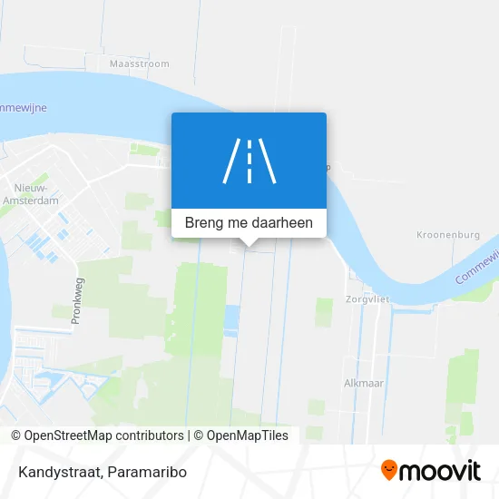 Kandystraat kaart