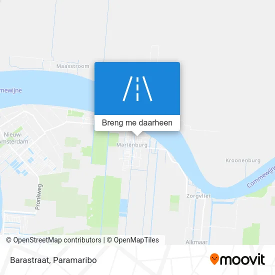 Barastraat kaart