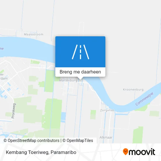 Kembang Toeriweg kaart