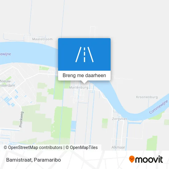 Bamistraat kaart