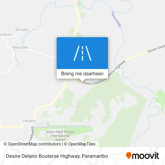 Desire Delano Bouterse Highway kaart
