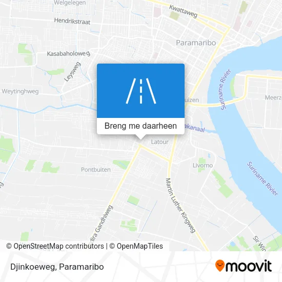Djinkoeweg kaart