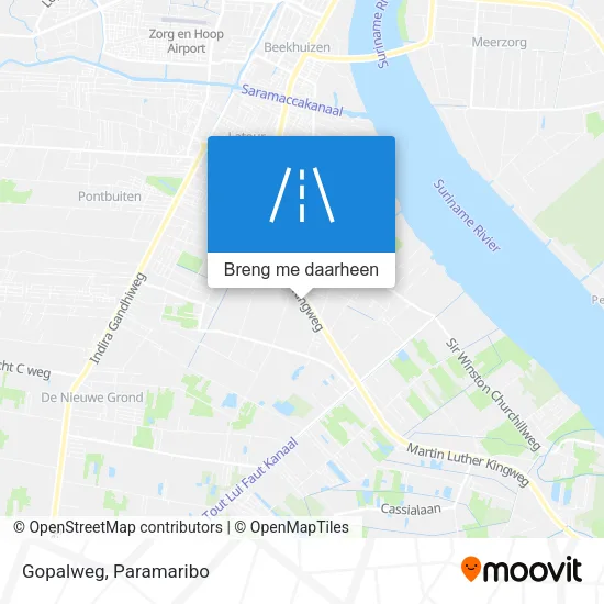 Gopalweg kaart