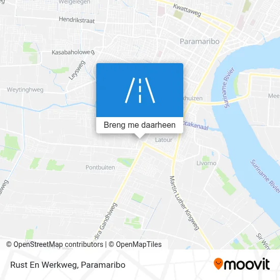 Rust En Werkweg kaart