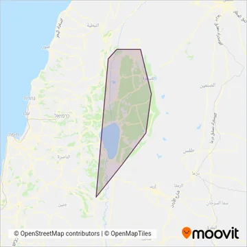 Схема покрытия компании מועצה אזורית גולן