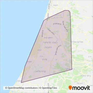 Схема покрытия компании אלקטרה אפיקים