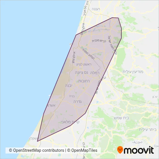 Electra Afikim coverage area map