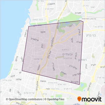 Схема покрытия компании עיריית רמת גן