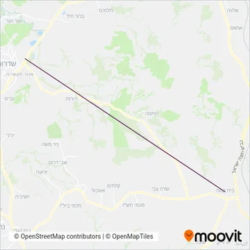 נגב באס coverage area map