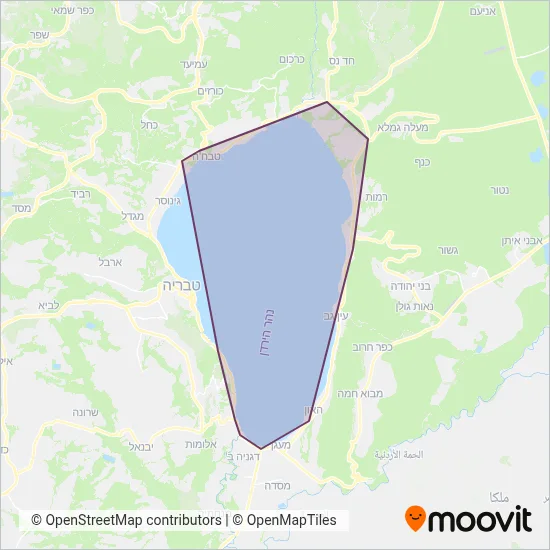 Kinneret Cities Association coverage area map