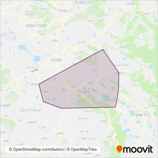 G line coverage area map