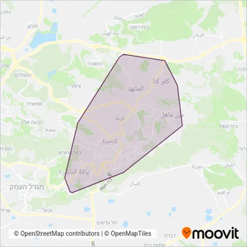 שאמ coverage area map