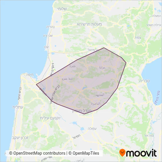 Nazareth Travel and Tourism coverage area map