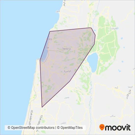 Nateev Express coverage area map