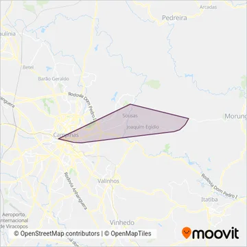 PÁDOVA coverage area map