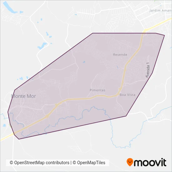 MOV Monte Mor coverage area map