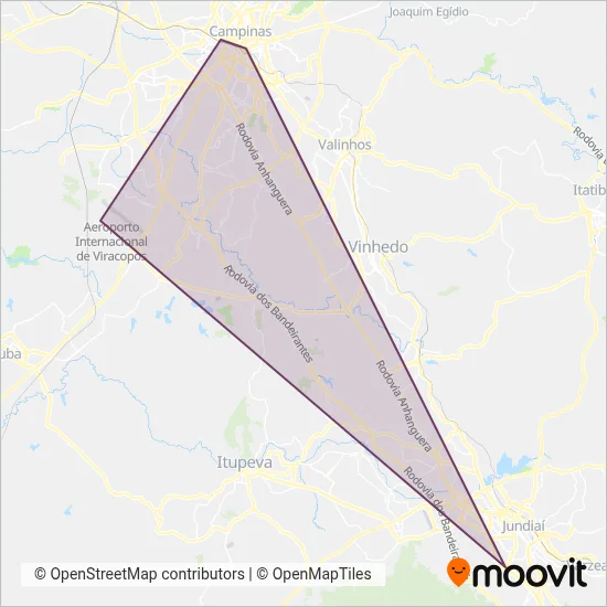 Lirabus (A serviço da VB Transportes) coverage area map