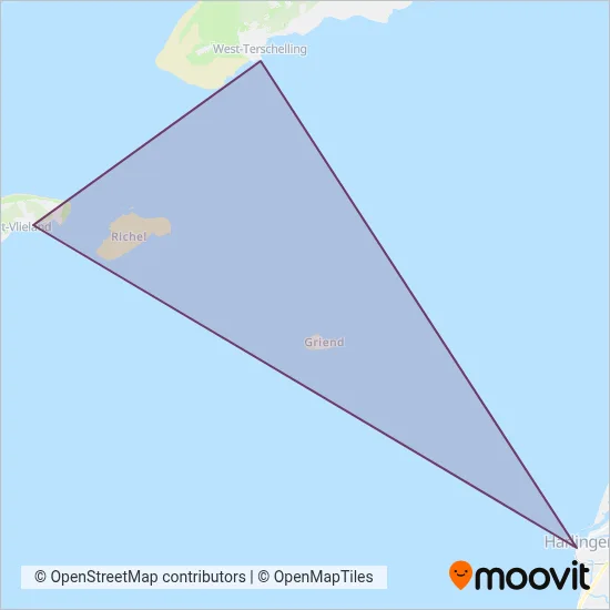 Rederij Doeksen coverage area map