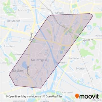 U-OV (Tram) coverage area map