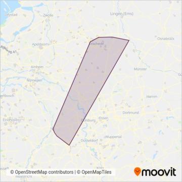 Eurobahn (Bus) coverage area map