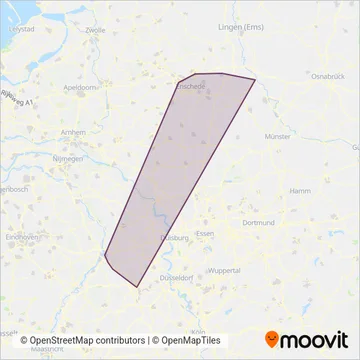 Eurobahn (Bus) coverage area map