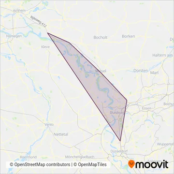 VIAS (Rail) coverage area map