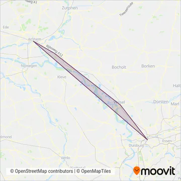 VIAS (Bus) coverage area map