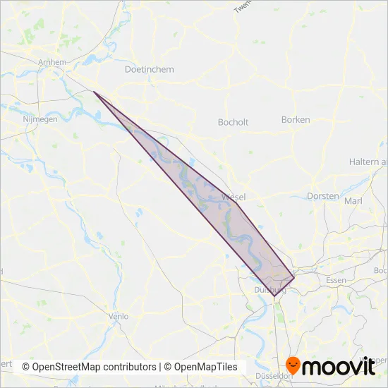 VIAS (Bus) coverage area map