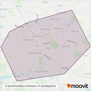 Hermes coverage area map