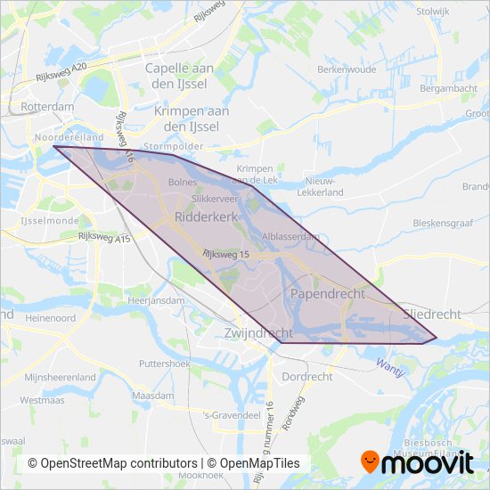 Waterbus coverage area map