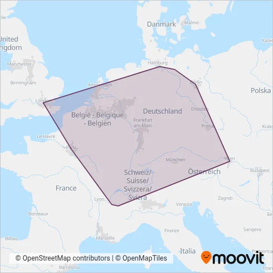NS Int kaart dekkingsgebied