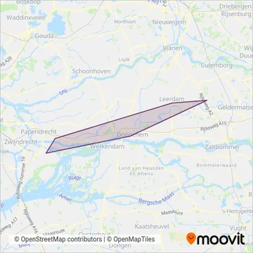 R-net Qbuzz kaart dekkingsgebied