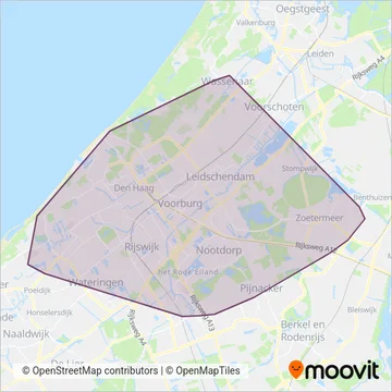 HTM (Bus) coverage area map