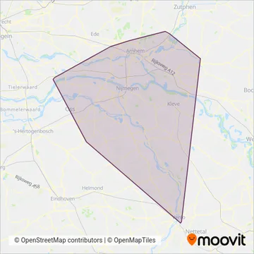 Breng (Bus) coverage area map