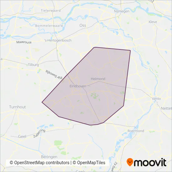 Bravo (Hermes) kaart dekkingsgebied