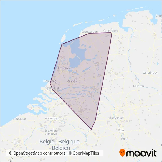 NS (Bus) coverage area map