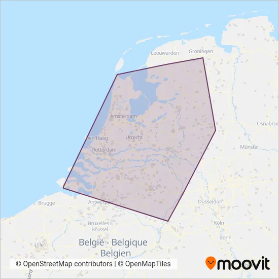 NS (Bahn) Verbundsgebiet