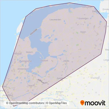 Qbuzz coverage area map