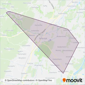 Fluo Grand Est coverage area map