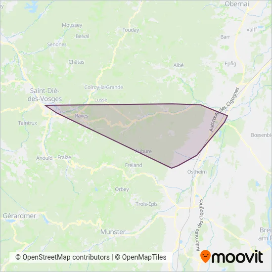 SNCF VOYAGEURS (Bus) coverage area map