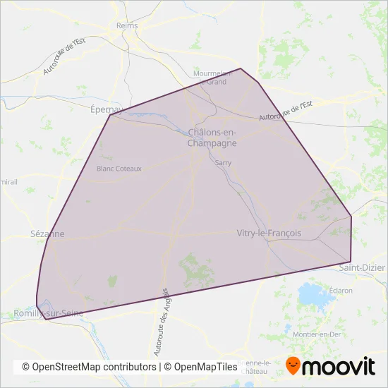 Fluo Grand Est 51 coverage area map