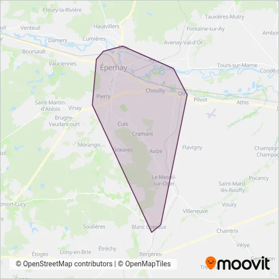 Mouvéo coverage area map