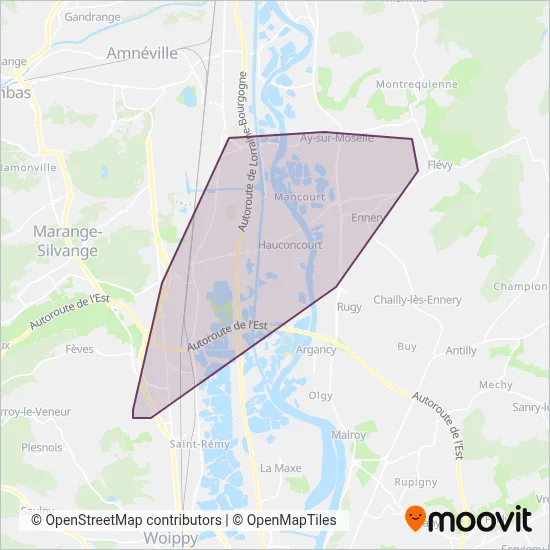 Riv'Connect coverage area map