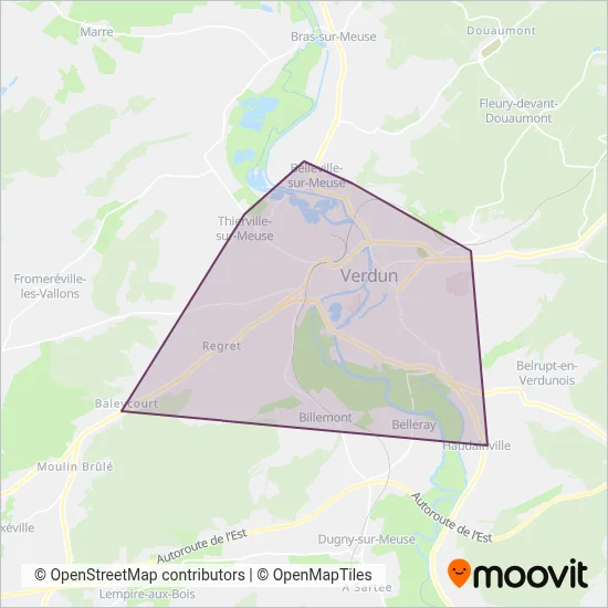 REZO coverage area map