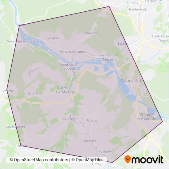 TMM coverage area map
