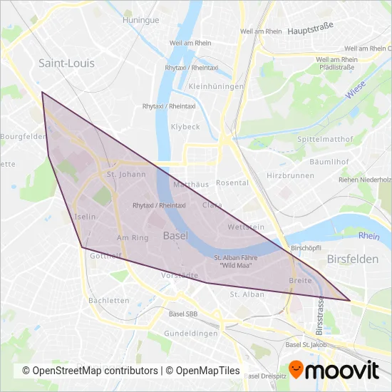 DISTRIBUS coverage area map