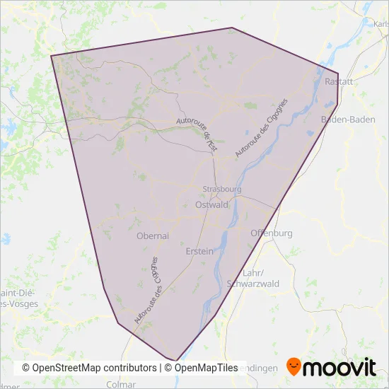 Fluo Grand Est 67 coverage area map