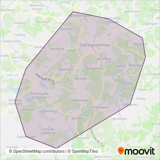 CABUS coverage area map
