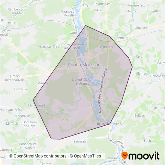 LEBUS coverage area map