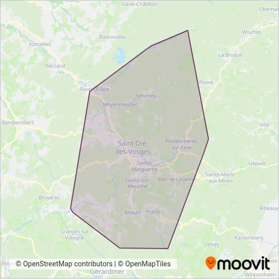 SYLVIA coverage area map